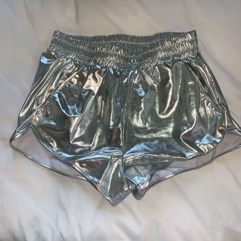 Silver Shorts with Pocketz